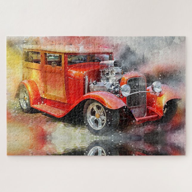 Antique Car Jigsaw Puzzle (Horizontal)