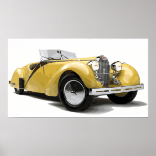 Antique Car Poster