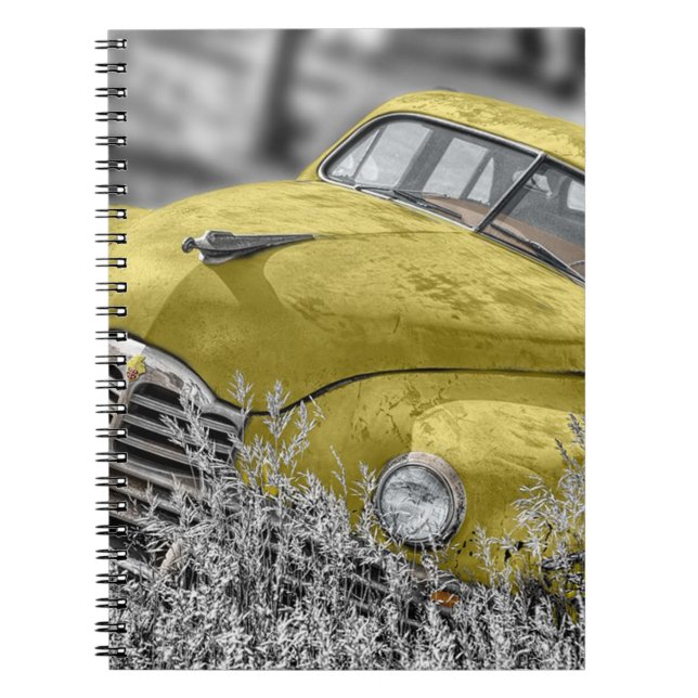 Antique Car Spiral Notebook (Front)