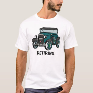 Antique Car with Customisable Text T-Shirt