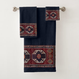 Antique Carpet Design Bath Towel Set