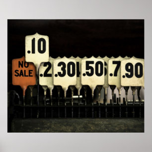 Antique Cash Register Poster