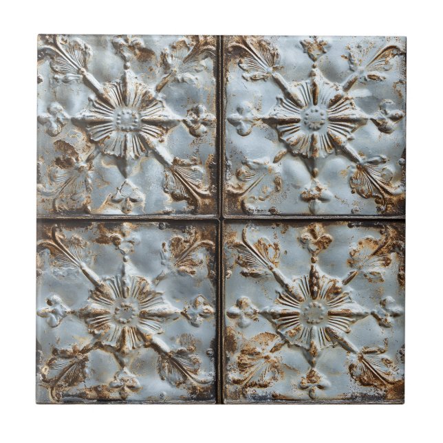 Antique Ceiling Tile Ceramic Tile (Front)