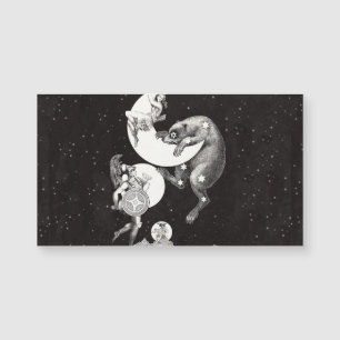 Antique Celestial Moon Goddess & Ursa Major Bear