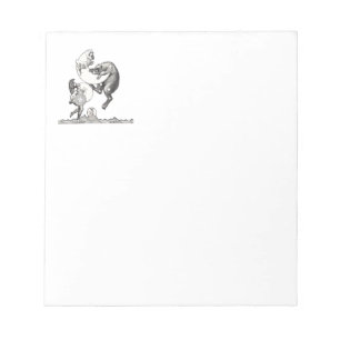 Antique Celestial Moon Goddess & Ursa Major Bear Notepad
