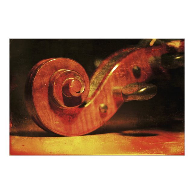 Antique Cello Photo Print (Front)