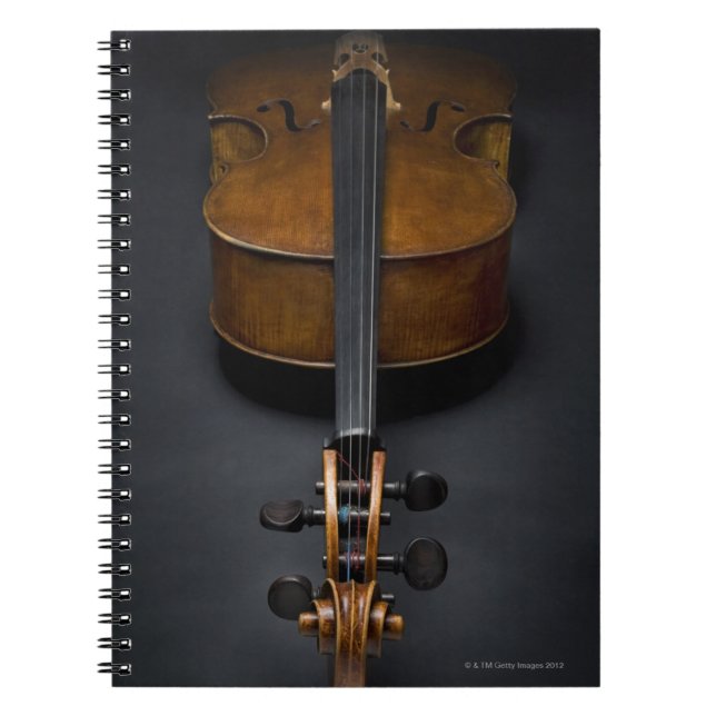 Antique Cello Spiral Notebook (Front)