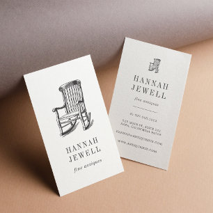 Antique Chair   Vintage Furniture Business Card