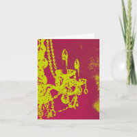 Antique Chandelier ~ Card