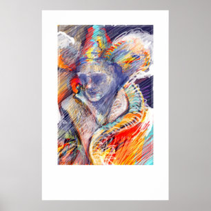 Antique character poster