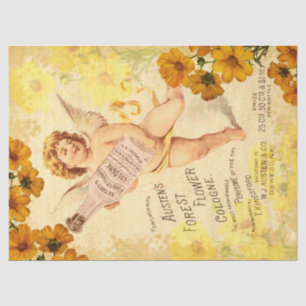 Antique Cherub Cologne Decoupage Tissue Paper
