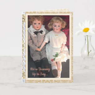 Antique Child Dolls Card for Mum 