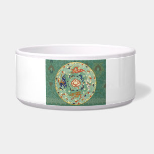 Antique Chinese Circle Blue Green