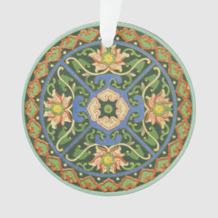 Antique Chinese Cloisonne Pattern: Jade Green Ornament
