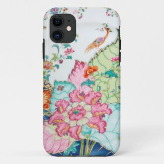 Antique chinoiserie china porcelain bird pattern Case-Mate iPhone case
