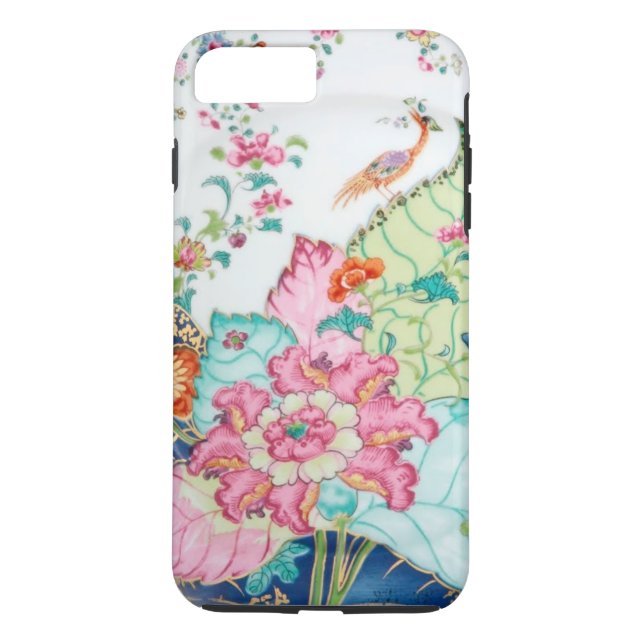 Antique chinoiserie china porcelain bird pattern Case-Mate iPhone case (Back)