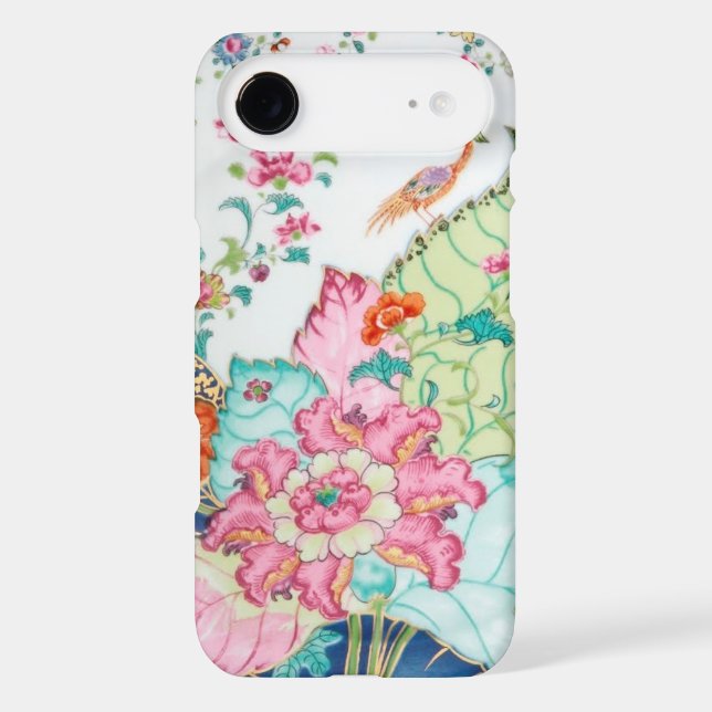 Antique chinoiserie china porcelain bird pattern Case-Mate iPhone case (Back)