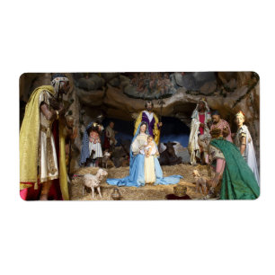 Antique Christmas Nativity Scene