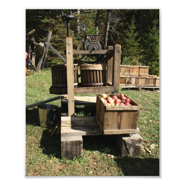 Antique Cider Press Photo Print (Front)
