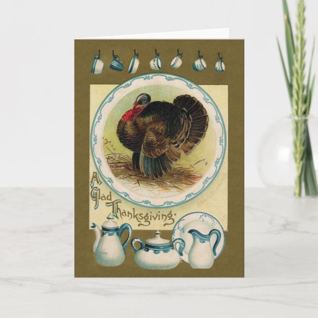 Antique Clapsaddle Thanksgiving Greeting Card (Front)