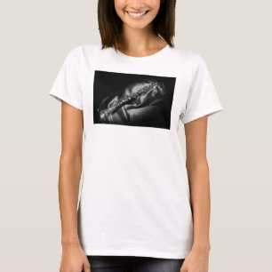 Antique clarinet still life, B&W T-Shirt