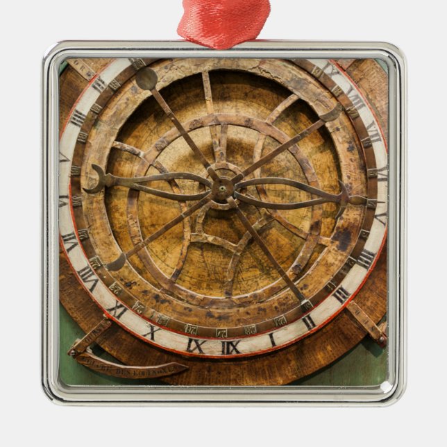 Antique clock face, Germany Metal Tree Decoration (Front)