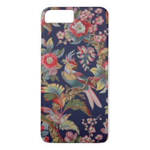 Antique Cockatoo Parrot with Flowers Case-Mate iPhone Case