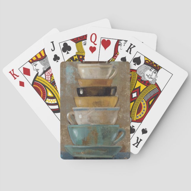 Antique Coffee Cups Playing Cards (Back)