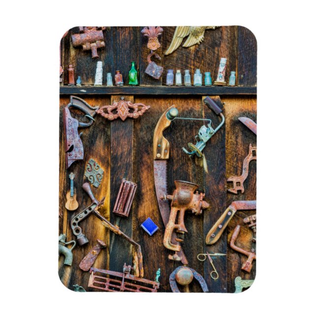 Antique collection on wall magnet (Vertical)