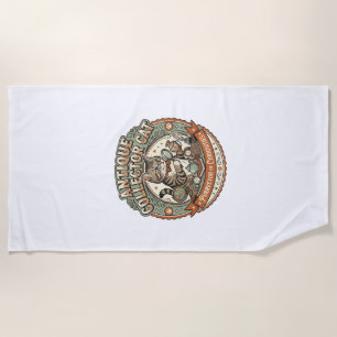 Antique Collector Cat Antique Collector Cat Vintag Beach Towel