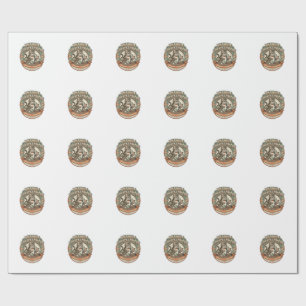 Antique Collector Cat Antique Collector Cat Vintag Wrapping Paper