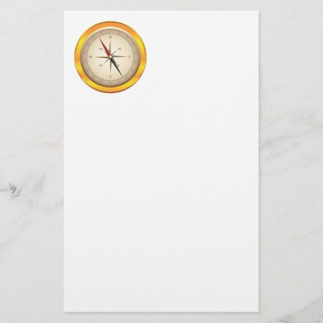Antique compass stationery (Front)