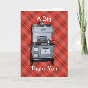 Antique Cookstove Thanks -customise any occasion Thank You Card