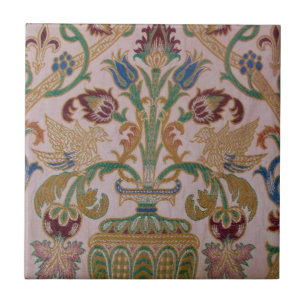 Antique Damask Fabric Tile
