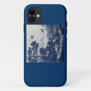 Antique Delft Blue Tile - Cattle and Birds Case-Mate iPhone Case