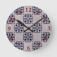 Antique Delft Tile Blue: Classic Dutch Art Pattern