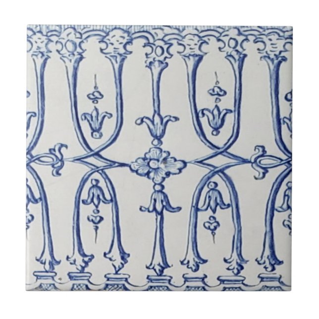 Antique Delft Tile-Decorative Grille Tile (Front)