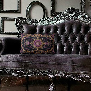 Antique Design Dark Academia Lumbar Cushion