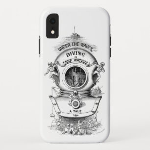 Antique diving helmet nautical black white Case-Mate iPhone case