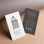 Antique Dresser | Vintage Furniture Business Card<br><div class="desc">Elegant vertical business cards for antique stores, antiques dealers, furniture restorers or interior designers feature a vintage etched style dresser and vanity mirror illustration in charcoal, with your name and/or business name beneath. Personalise the reverse side with your contact information, including three social media icons and a template field for...</div>