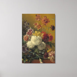 Antique Dutch Master Floral Georgius van Os 1820 Canvas Print