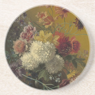 Antique Dutch Master Floral Georgius van Os 1820 Coaster