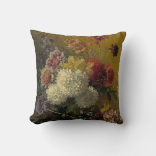 Antique Dutch Master Floral Georgius van Os 1820 Cushion