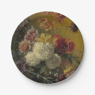 Antique Dutch Master Floral Georgius van Os 1820 Paper Plate