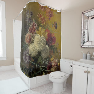 Antique Dutch Master Floral Georgius van Os 1820 Shower Curtain