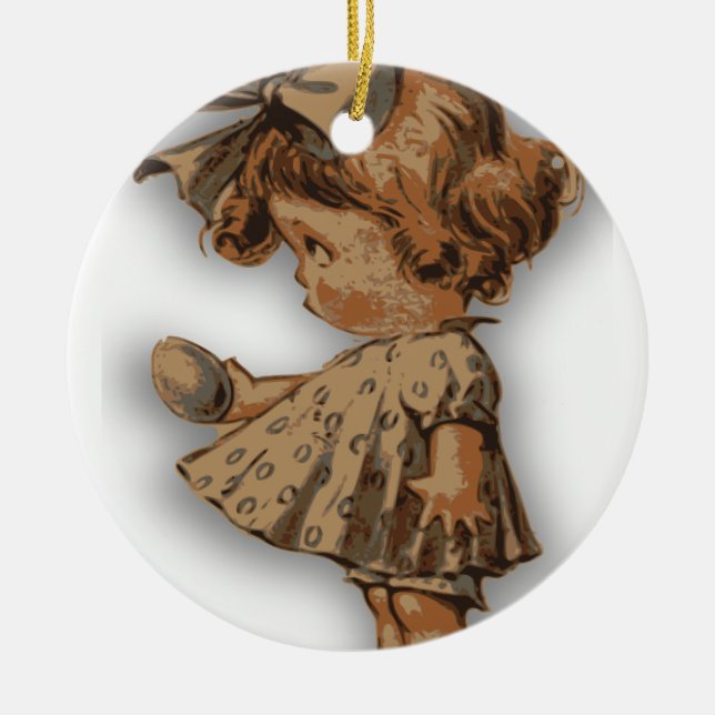 antique easter egg christmas ornament (Front)