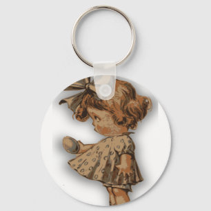 antique easter egg key ring