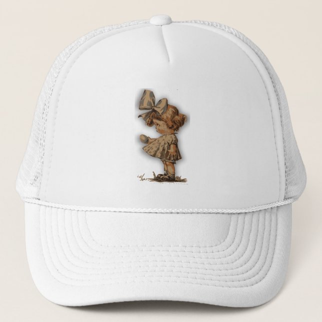 antique easter egg trucker hat (Front)