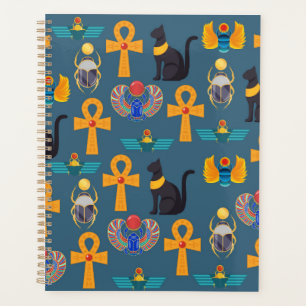 Antique Egypt Pattern, Hieroglyphics digital paper Planner