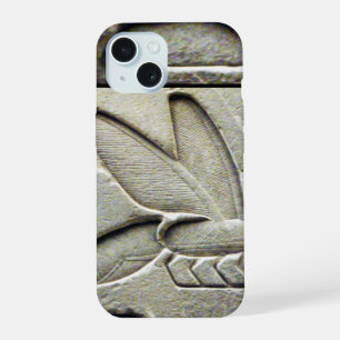 ANTIQUE EGYPTIAN HONEY BEE BEEKEEPER Black White iPhone 15 Case